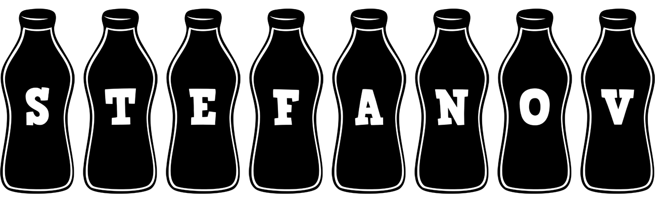 Stefanov bottle logo