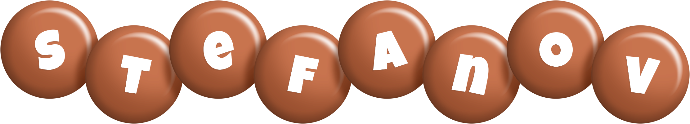 Stefanov candy-brown logo