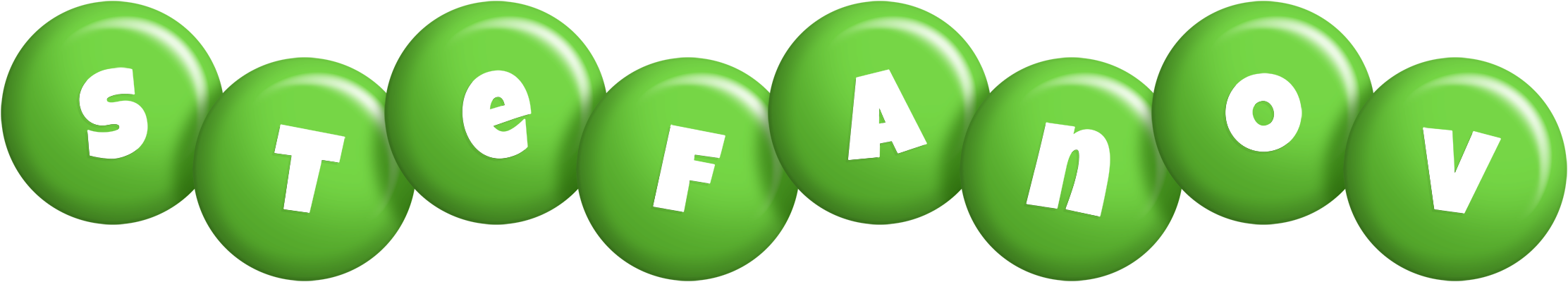 Stefanov candy-green logo