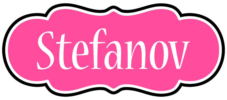 Stefanov invitation logo