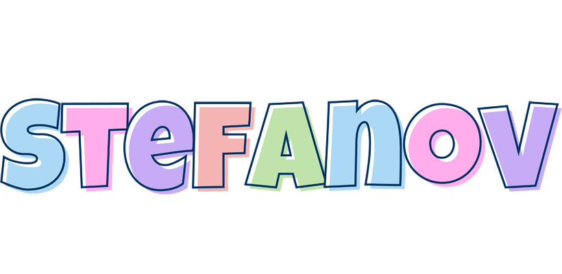 Stefanov pastel logo