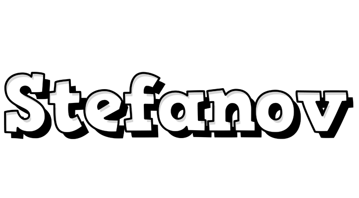 Stefanov snowing logo