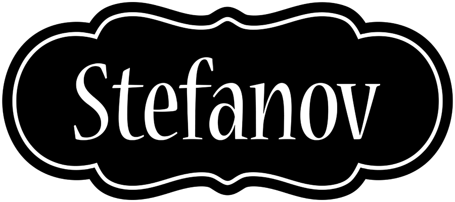 Stefanov welcome logo