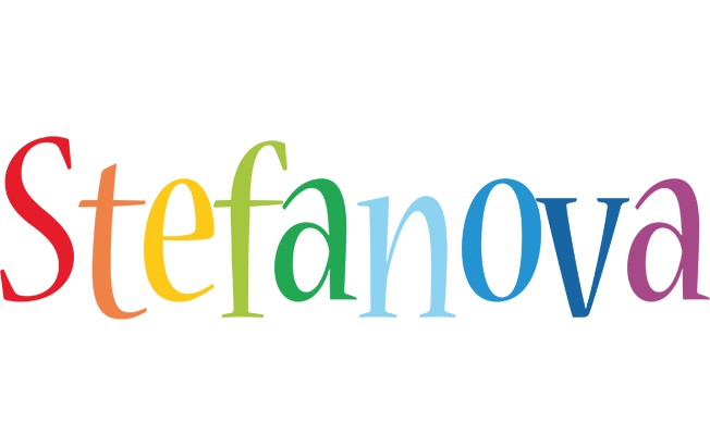 Stefanova birthday logo