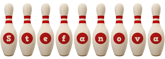 Stefanova bowling-pin logo