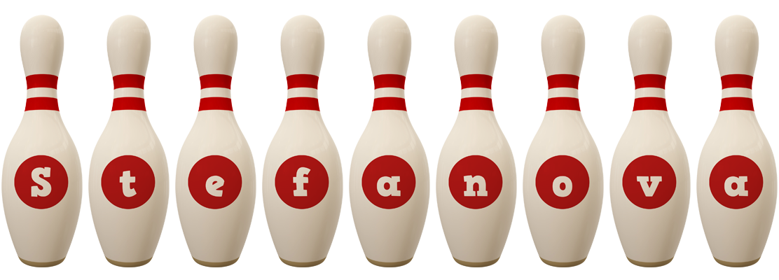 Stefanova bowling-pin logo