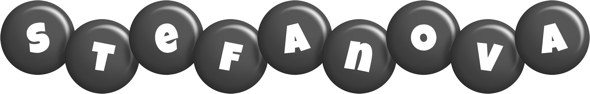 Stefanova candy-black logo