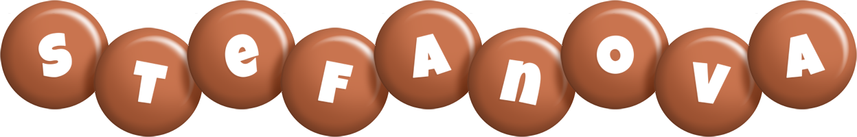 Stefanova candy-brown logo