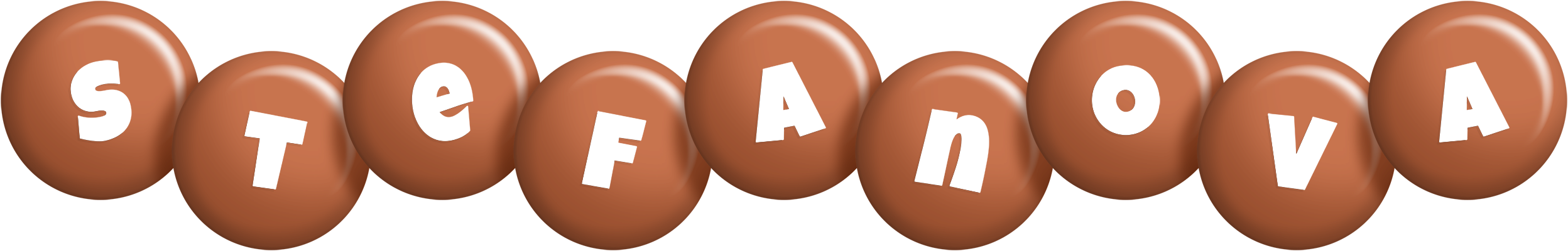 Stefanova candy-brown logo