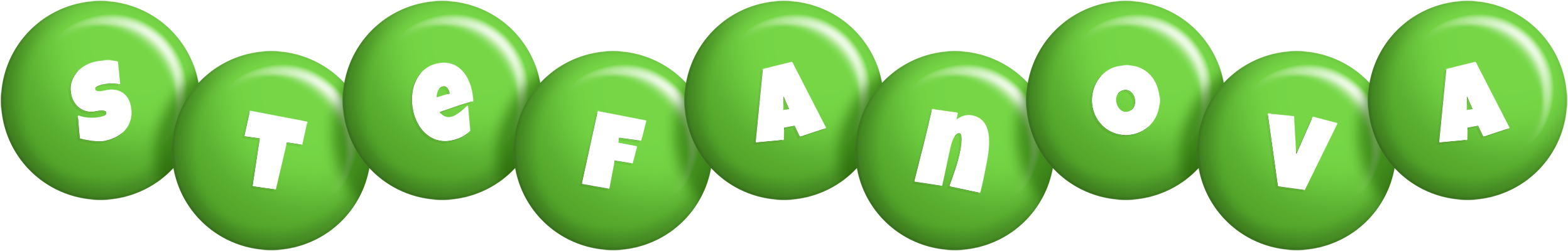 Stefanova candy-green logo