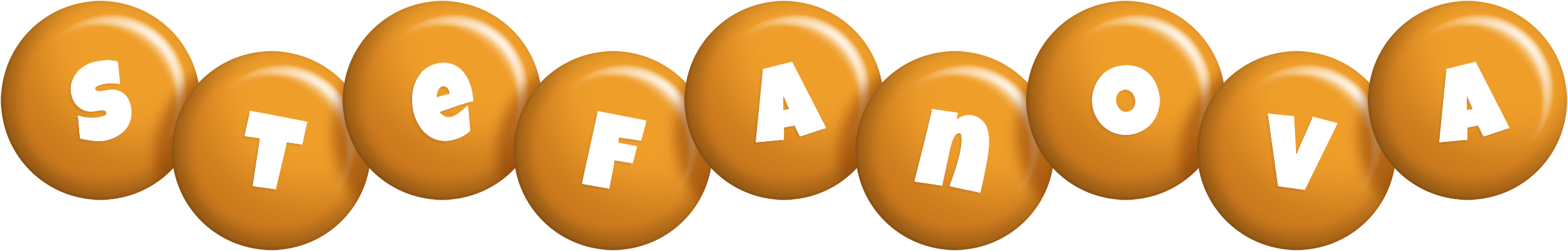 Stefanova candy-orange logo