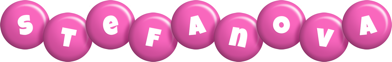 Stefanova candy-pink logo