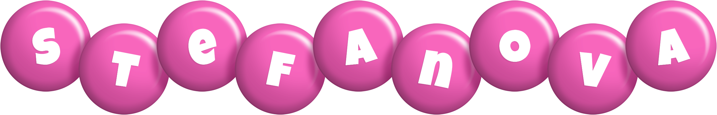 Stefanova candy-pink logo