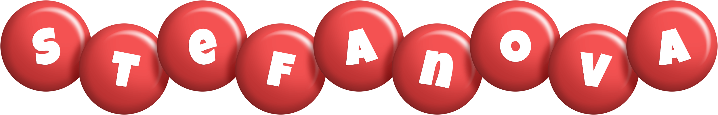Stefanova candy-red logo