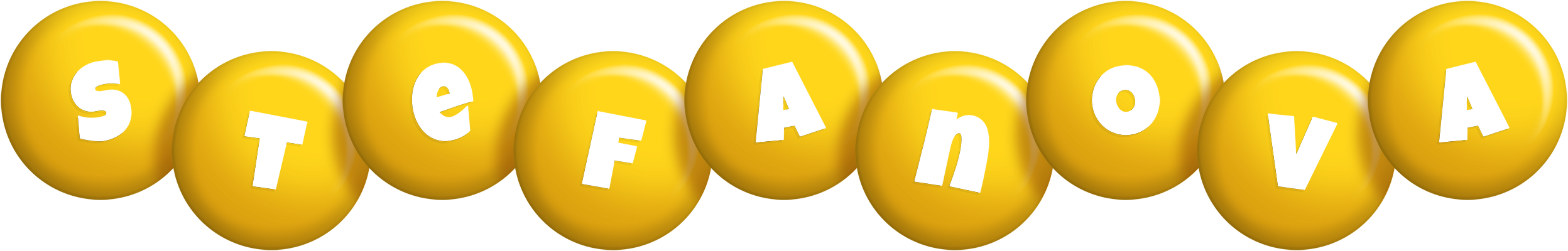 Stefanova candy-yellow logo