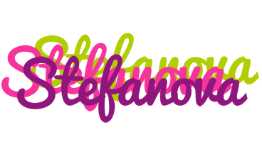 Stefanova flowers logo