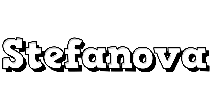 Stefanova snowing logo