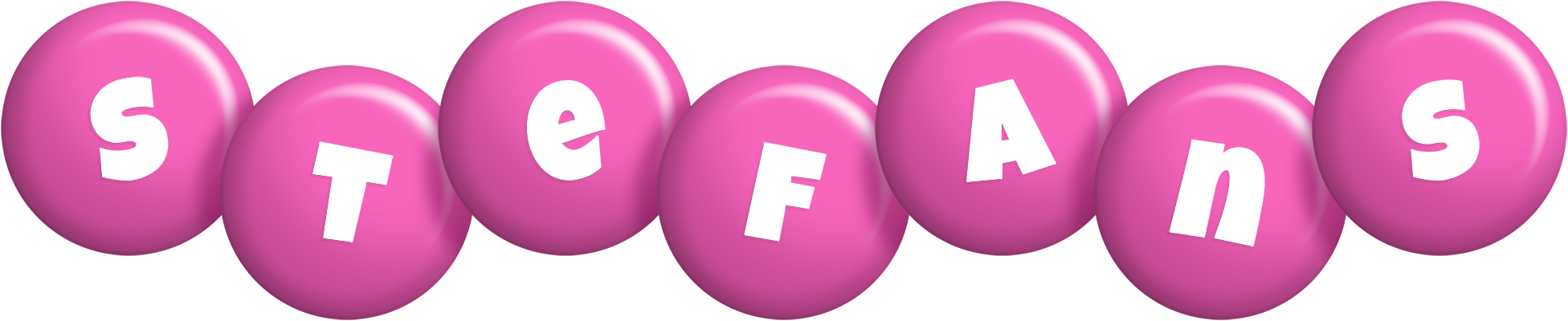 Stefans candy-pink logo