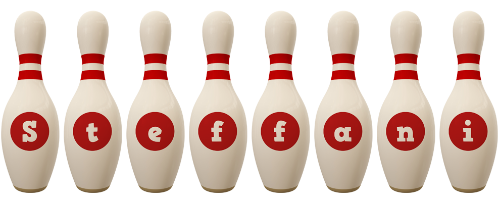 Steffani bowling-pin logo