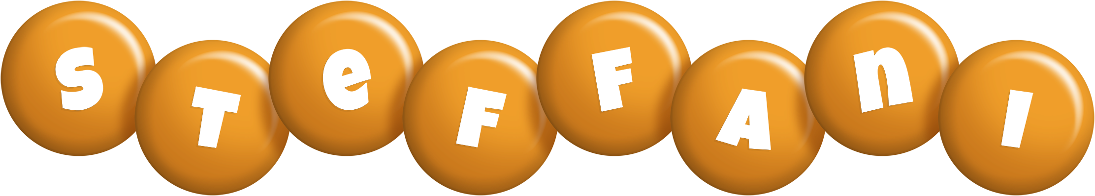 Steffani candy-orange logo