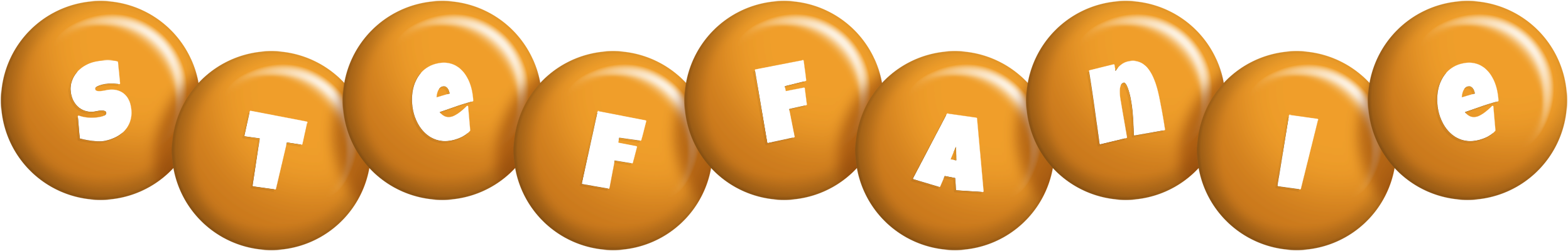 Steffanie candy-orange logo
