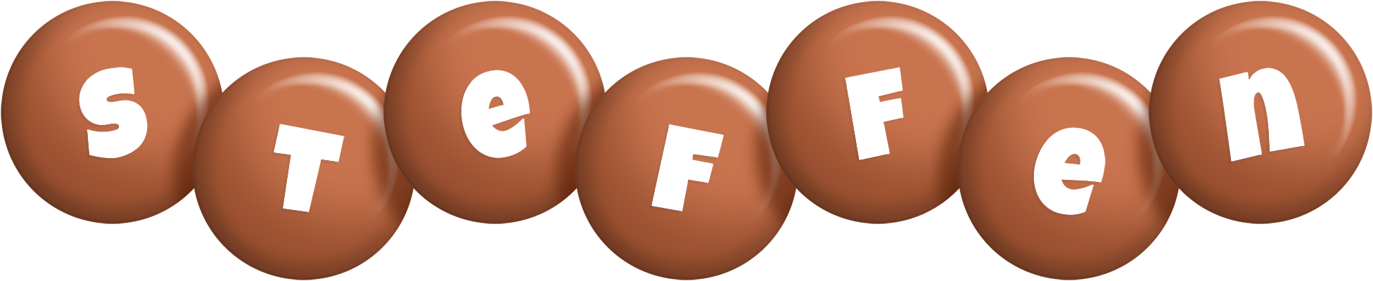 Steffen candy-brown logo