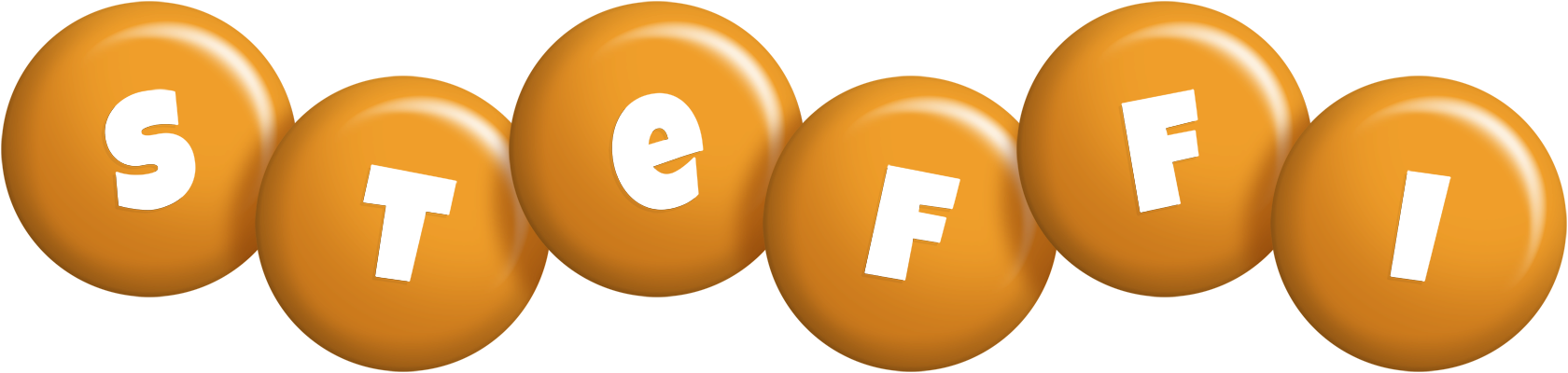 Steffi candy-orange logo