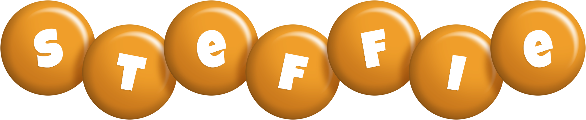 Steffie candy-orange logo