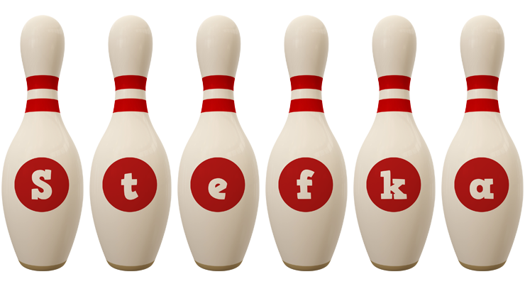 Stefka bowling-pin logo
