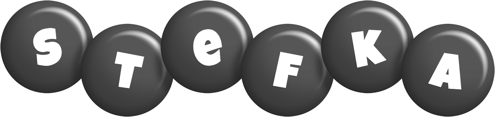 Stefka candy-black logo
