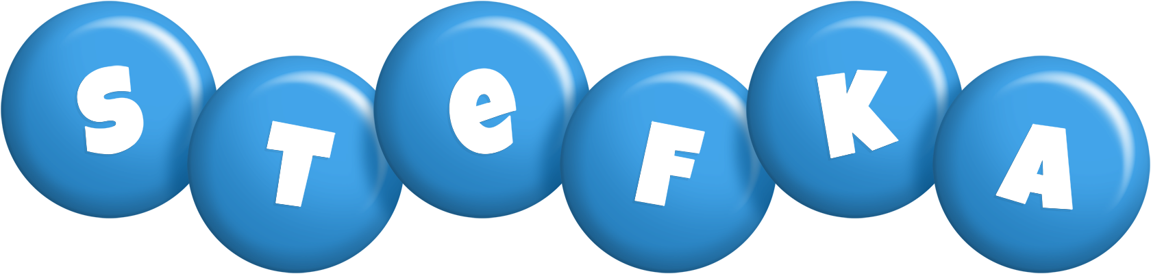Stefka candy-blue logo
