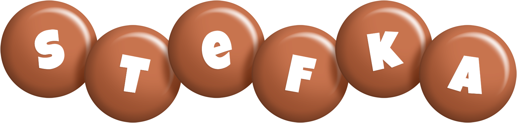Stefka candy-brown logo