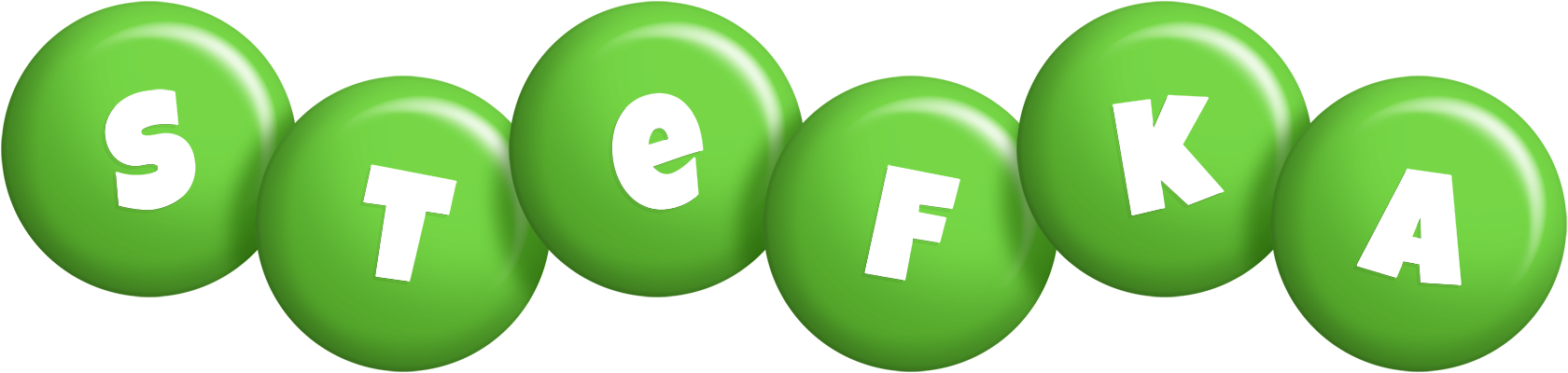 Stefka candy-green logo