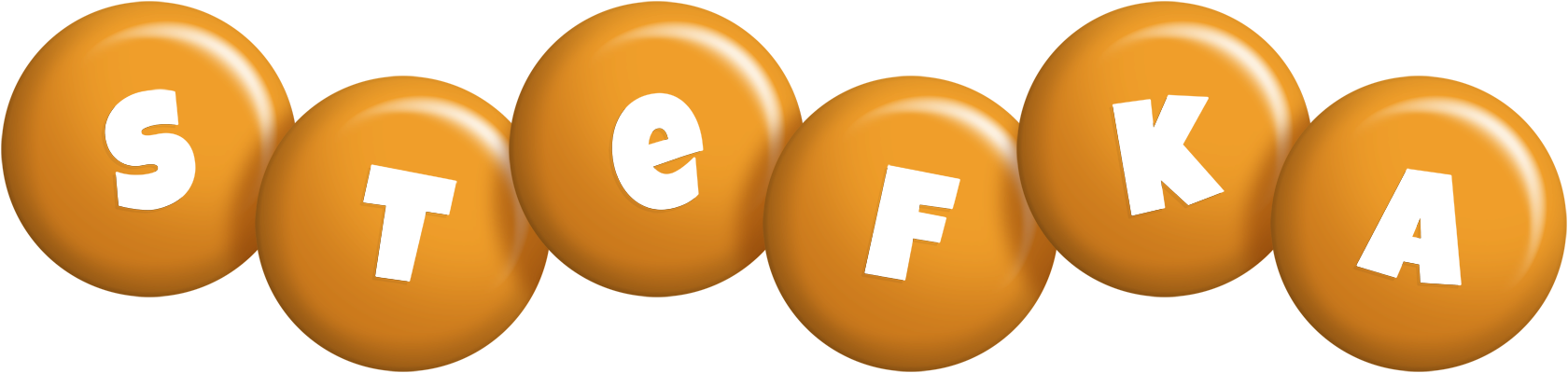 Stefka candy-orange logo
