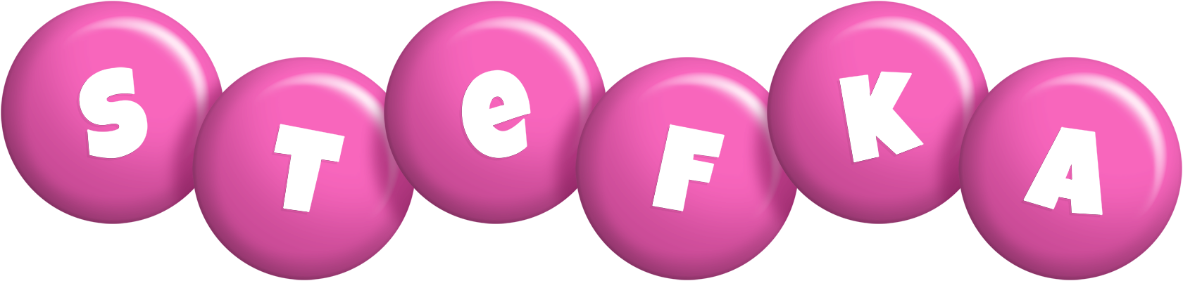 Stefka candy-pink logo