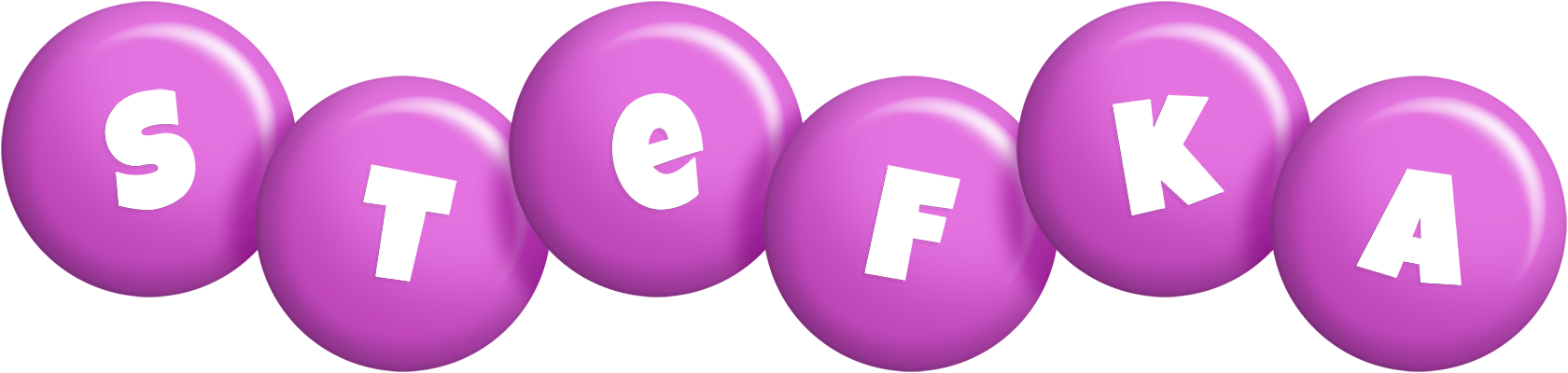 Stefka candy-purple logo