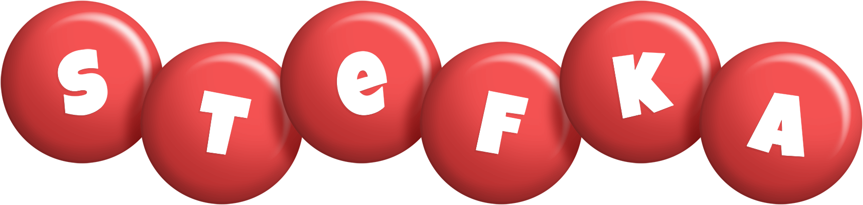 Stefka candy-red logo