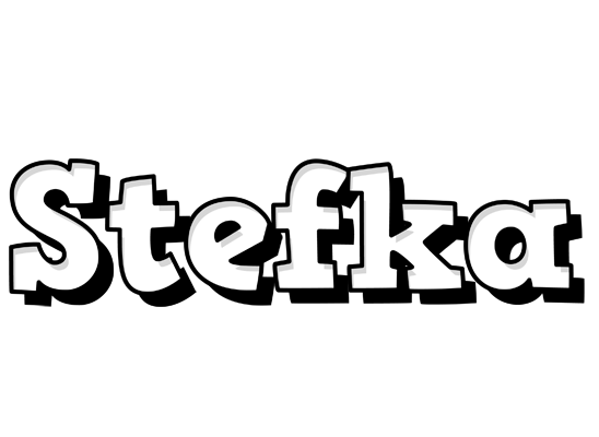 Stefka snowing logo