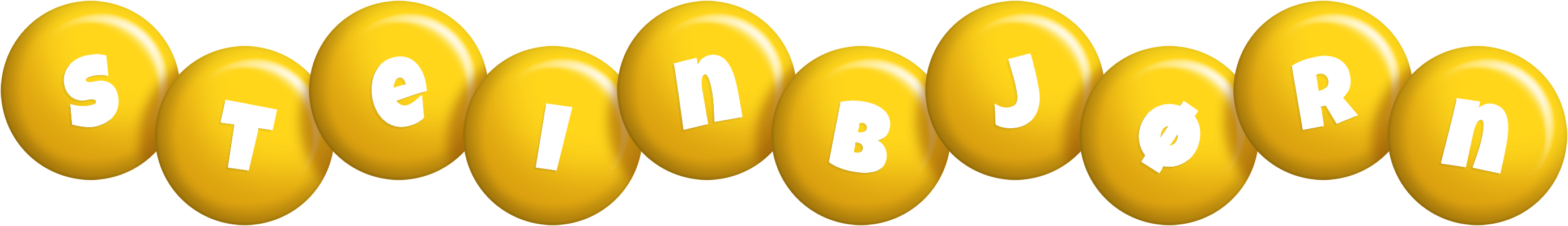 Steinbjørn candy-yellow logo