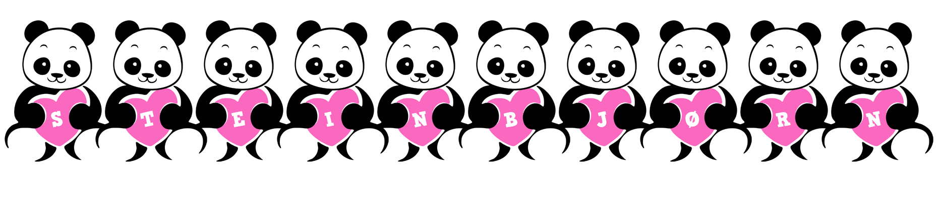 Steinbjørn love-panda logo