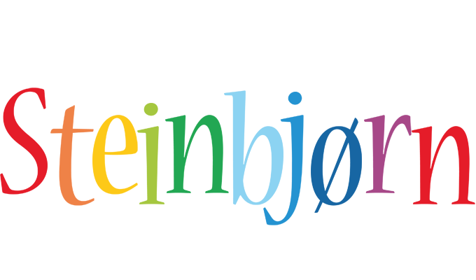 Steinbjørn birthday logo