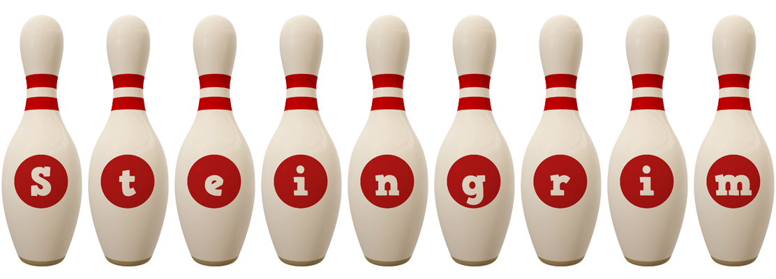 Steingrim bowling-pin logo