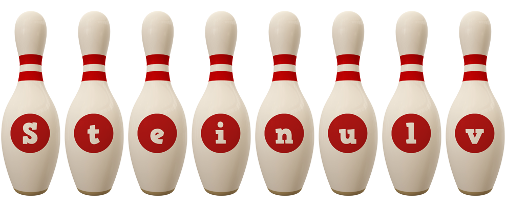 Steinulv bowling-pin logo