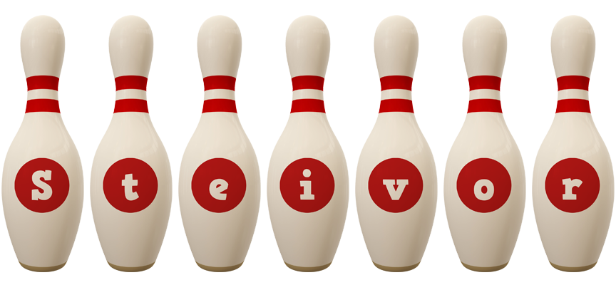 Steivor bowling-pin logo