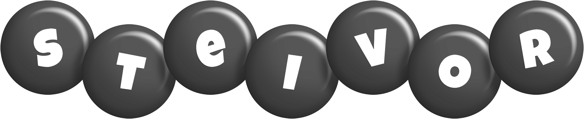 Steivor candy-black logo