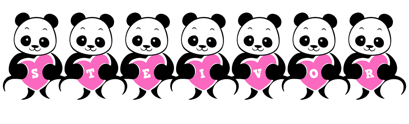 Steivor love-panda logo