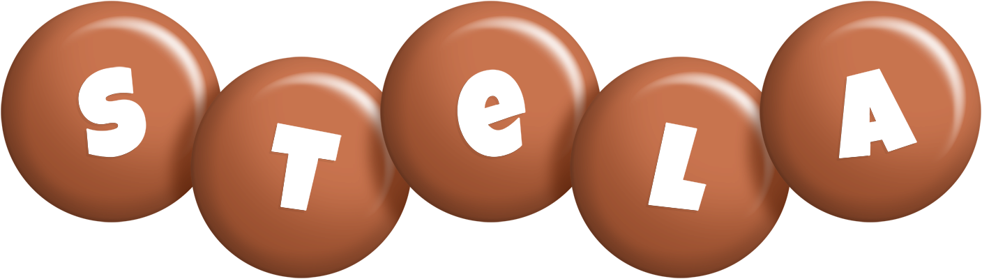 Stela candy-brown logo