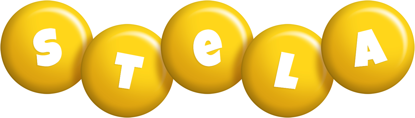 Stela candy-yellow logo