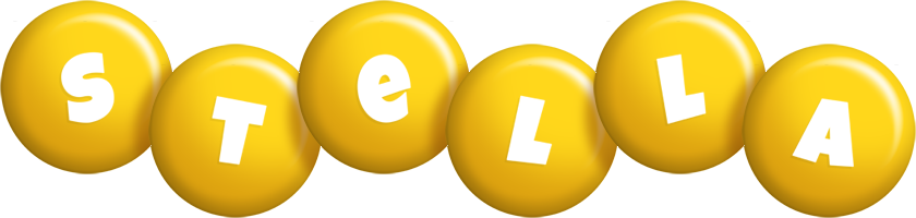 Stella candy-yellow logo