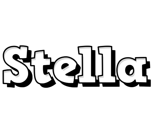 Stella snowing logo